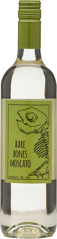 Bare Bones Moscato Wine - Full Bottle Image