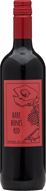 Bare Bones Red Wine - Full Bottle Image
