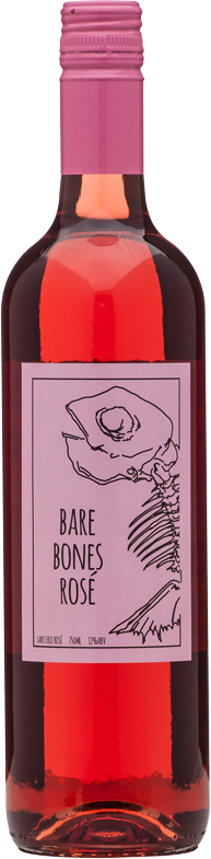 Bare Bones Rose Wine - Full Bottle Image